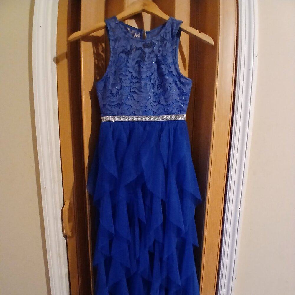 Royal Blue Dress Lace